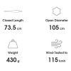 BLUNT Coupe Umbrellas Info
